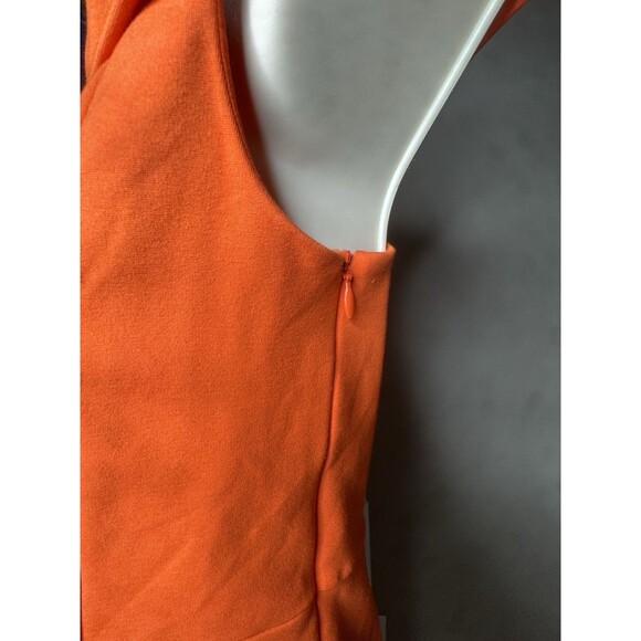 EXPRESS off-shoulder orange top side zip Spring Summer SZ SMALL *read* - Picture 6 of 13